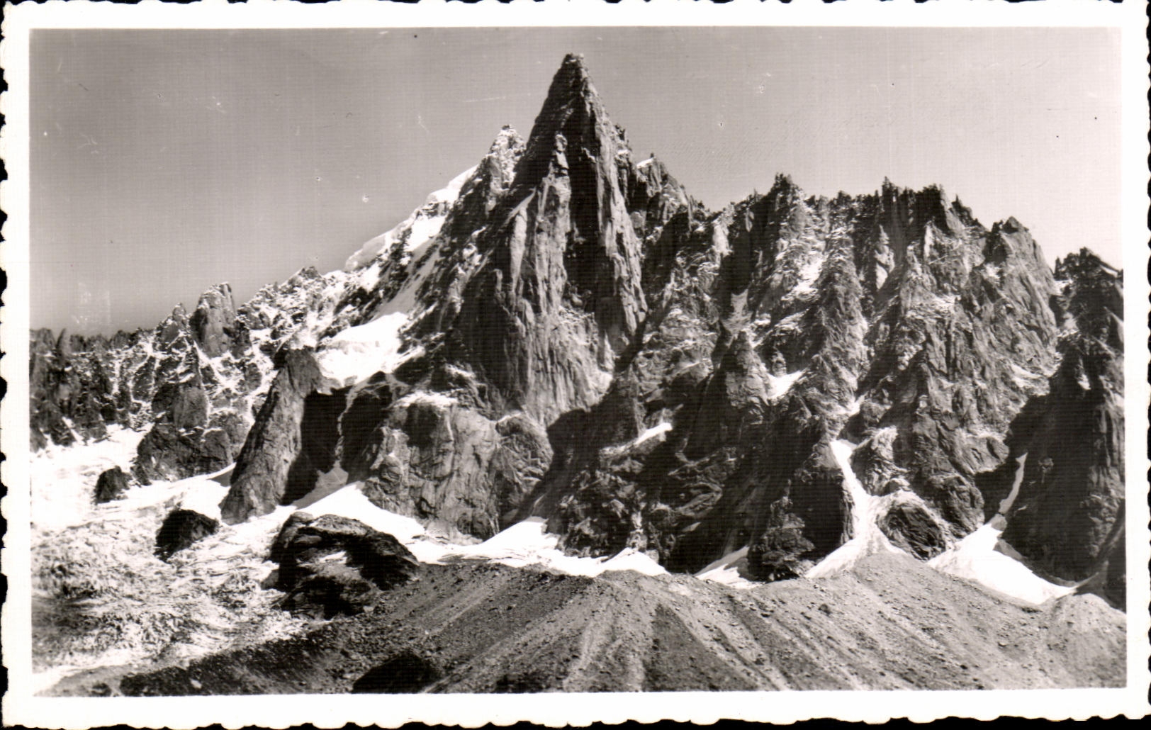 Der Drûs-Massiv von Montenvers aus gesehen — Chamonix-Mont Blanc — L. Morand, Haute-Savoie