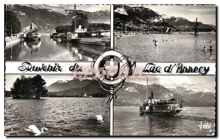 Lac d'Annecy — Souvenir du lac et de ses montagnes — Éditions Téle