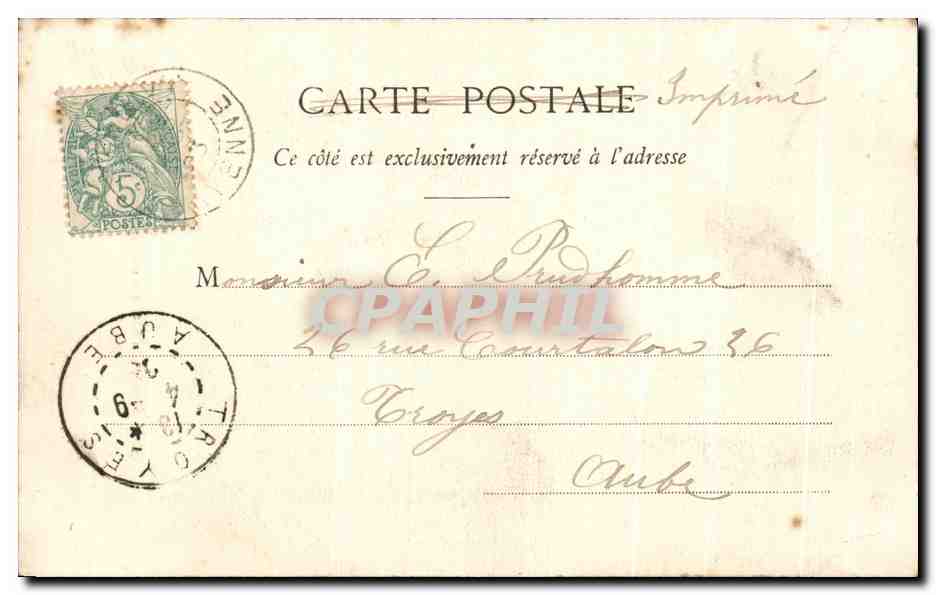 Pont-main - La Basilique un jour de Pèlerinage — Edition Lequerré, Ernée — Verso