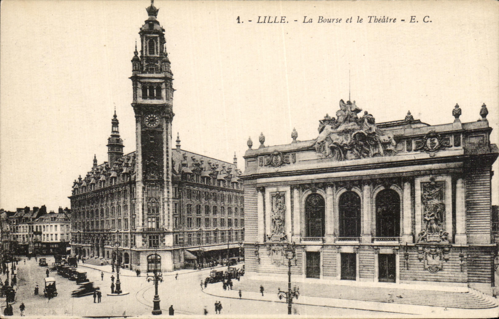 CPA Lille La Bouse Et Le Theatre