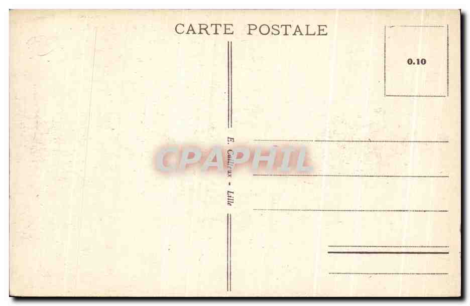 CPA Lille La Bouse Et Le Theatre — Verso