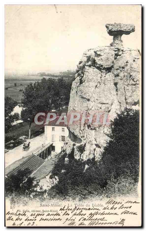 CPA Saint Mihiel La Table Du Diable