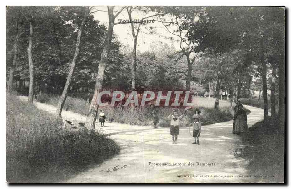 Promenade autour des Remparts — Nancy — Phototype Humblot & Simon, éditée par P. Robert & Cie
