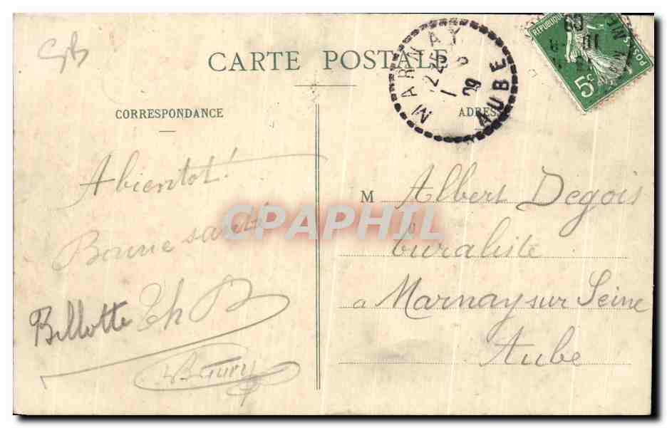 CPA Nancy Un Palais Exposition de Nancy — Verso