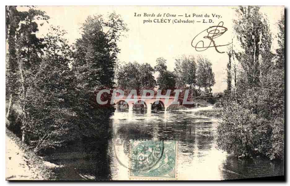 CPA Les Bords De l'Orne Le Pont Du Vey Pres Clecy