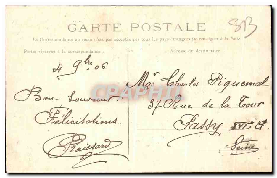 CPA Les Bords De l'Orne Le Pont Du Vey Pres Clecy — Verso