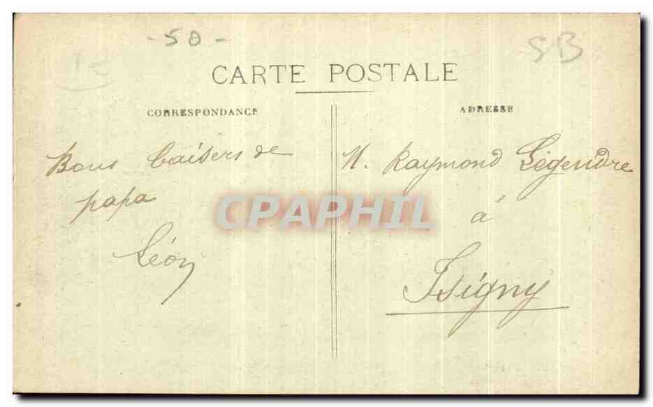 Granville — Le Cours Jonville — éditeur anonyme, n° 121 — Verso