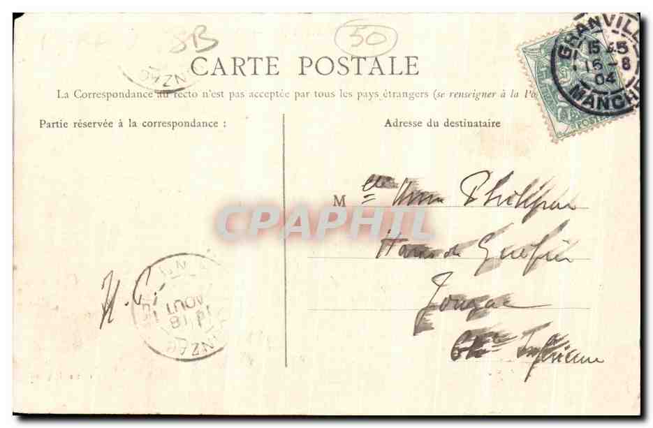 Granville — La Tranchée des Anglais — J. Puel, phot. — Verso