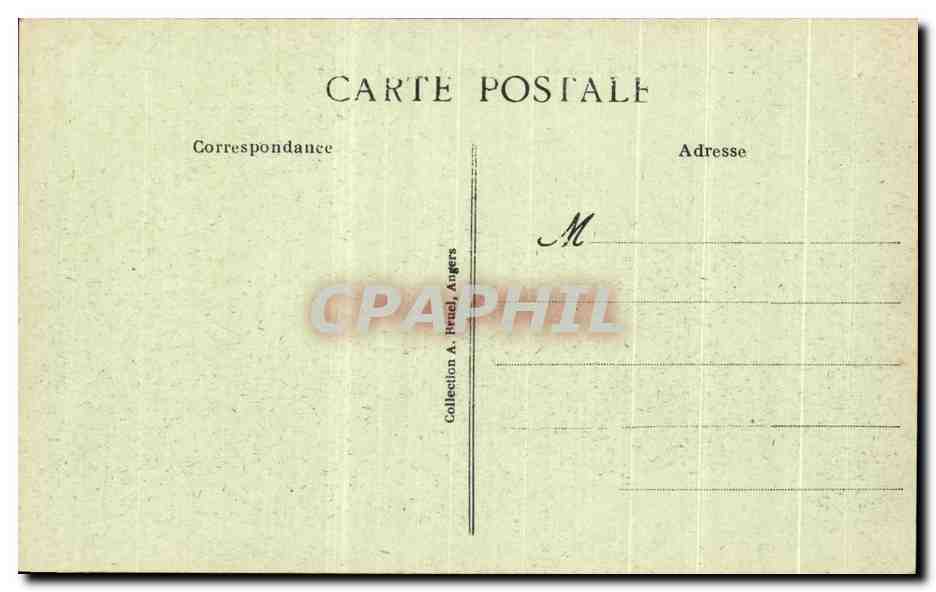 CPA Angers Le Chateau l'Eglise Saint Laud la Maine — Rückseite