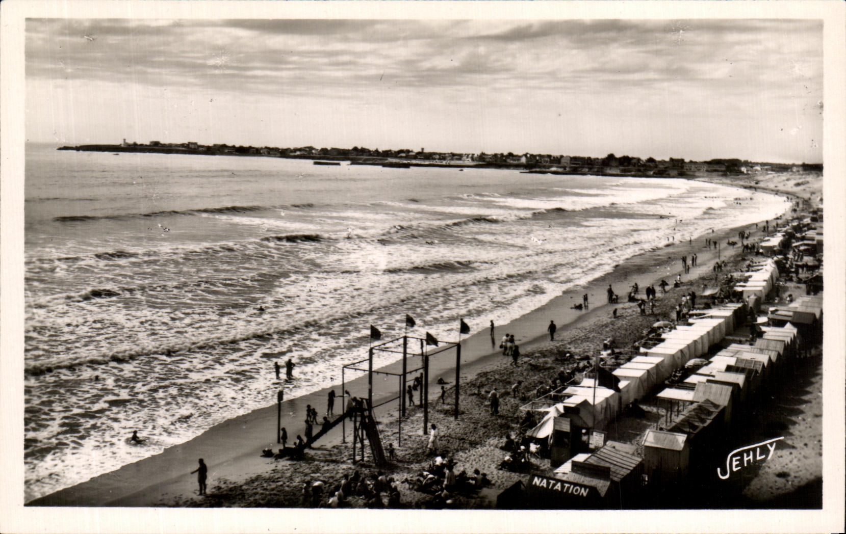 CPA Plage De Saint Gilles Sur Vie Au Soleil Couchant