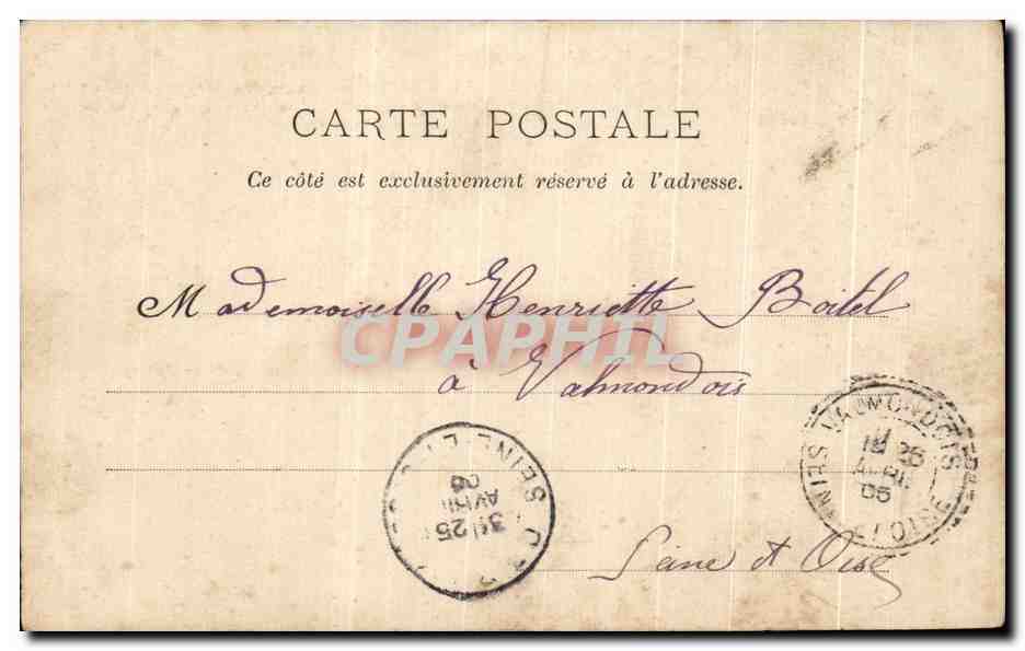 CPA Fantaisie Militaria Pitou Intime — Rückseite