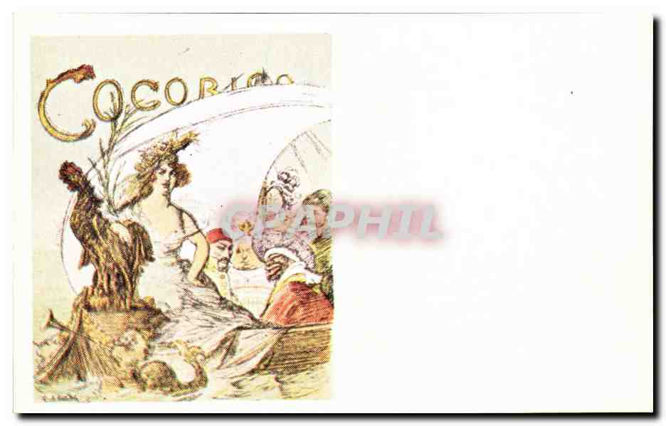 REPRO Cocorico Femme Fantaisie Illustrateur