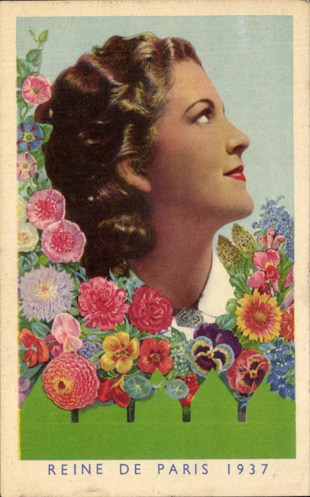 CPA Reine De Paris 1937 Femme 
