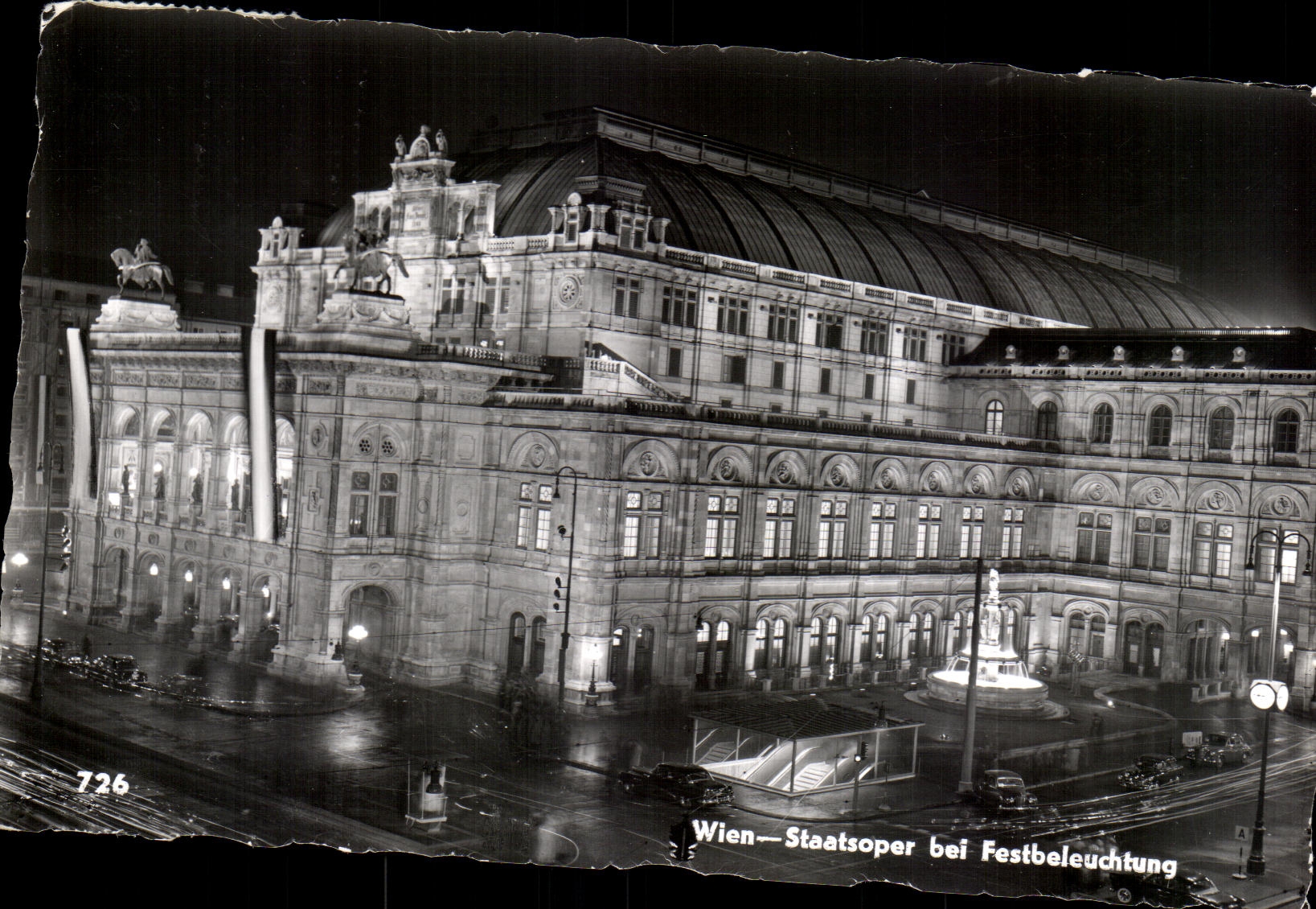 CPA Wien Staatsoper Bei Festbeleuchtung