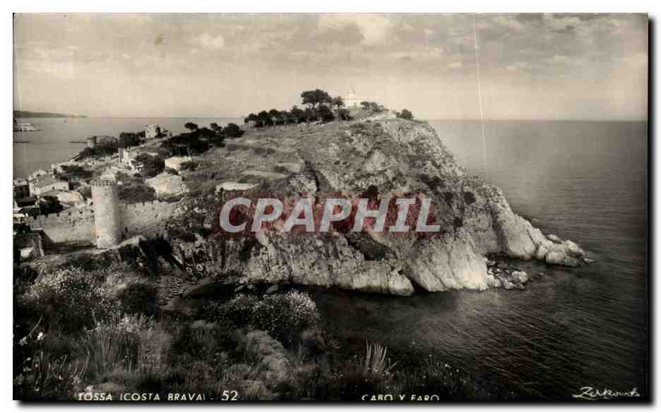 CPA Tosssa Costa Brava Cabo y Faro 