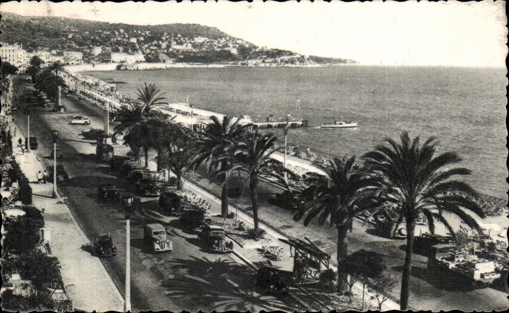 CPA Nice Le Mont Baron La Promenade Des Anglais