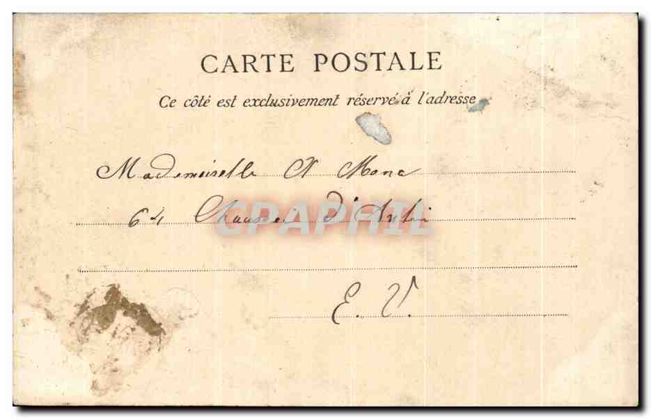 CPA Paris Notre Dame d'auteuil  — Rückseite