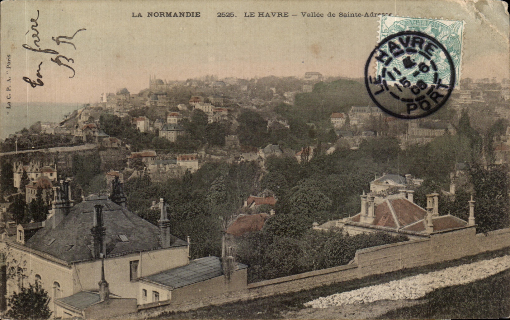 CPA La Normandie Le Havre Vallee De Sainte Adresse