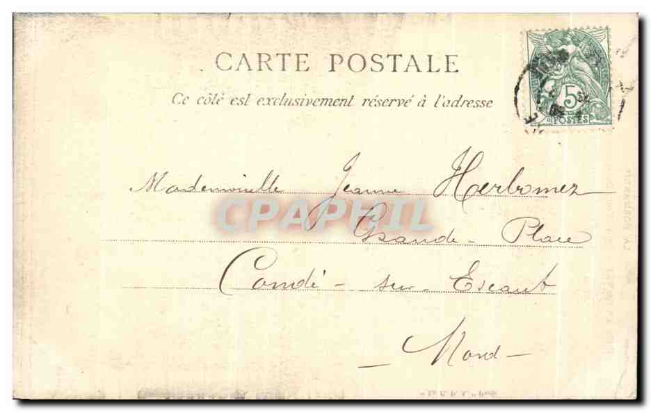 CPA Le Havre Eglise Notre Dame Rue de Paris — Verso
