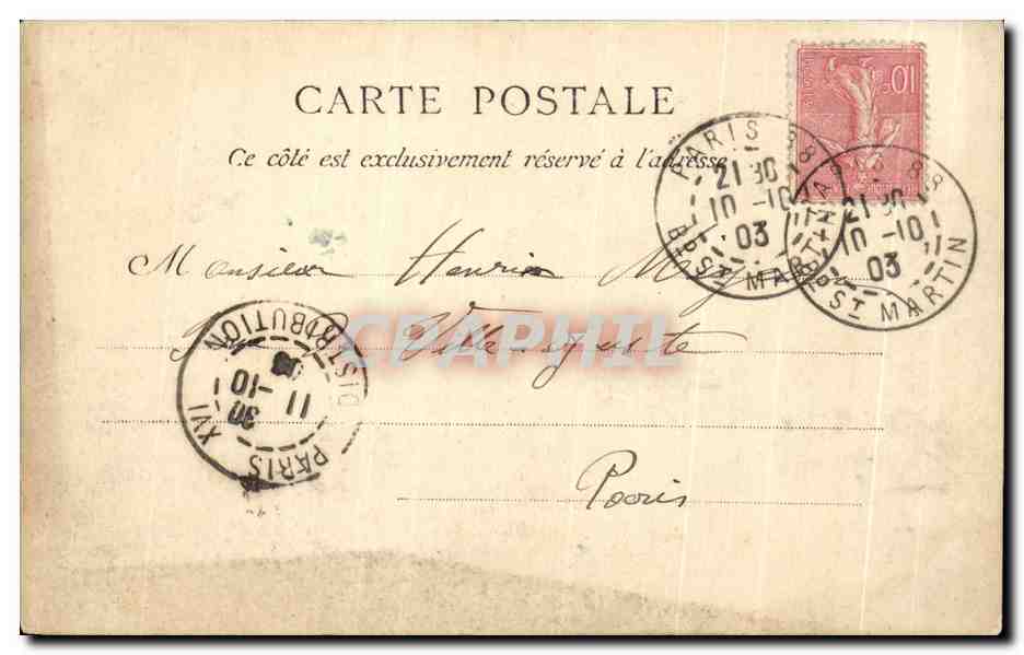 CPA Le Havre L'Hotel de Ville La Normandie Maggi — Rückseite