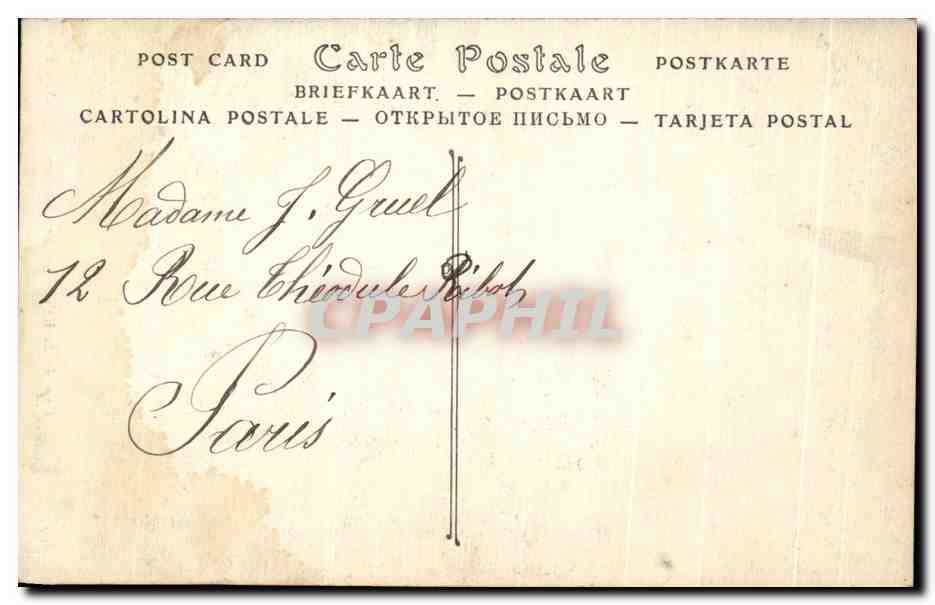 CPA Cap de la Heve Falaises Le Havre  — Verso