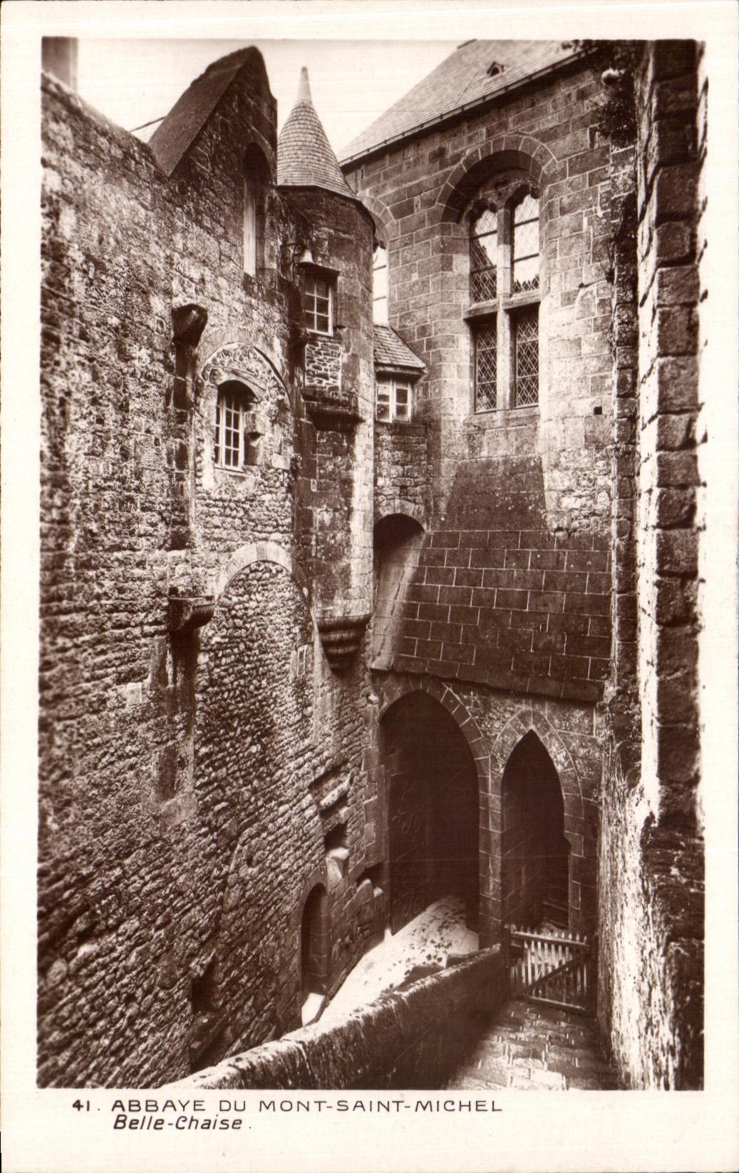 CPA Abbaye Du Mont Saint Michel Belle Chaise