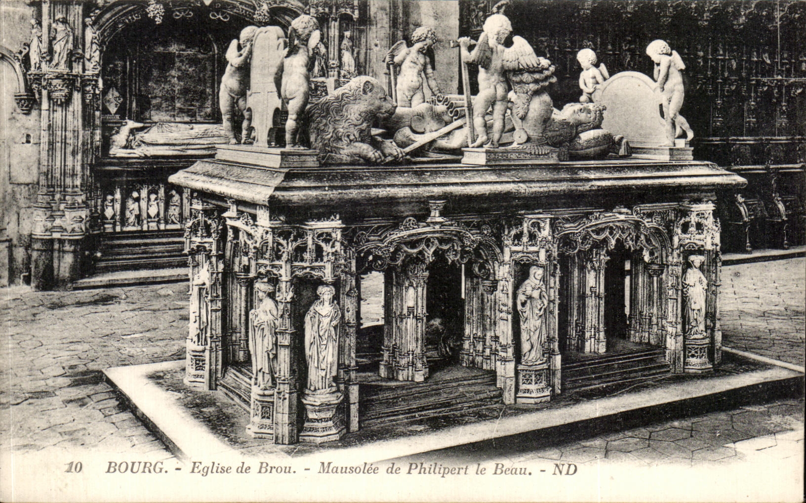 CPA Bourg Eglise de Brou Mausolee de Philipert le Beau