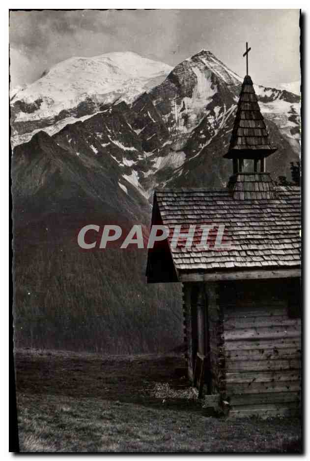 CPSM Images de Chez Nous Mongnes massif du Mont Blanc Vallee de Chamonix