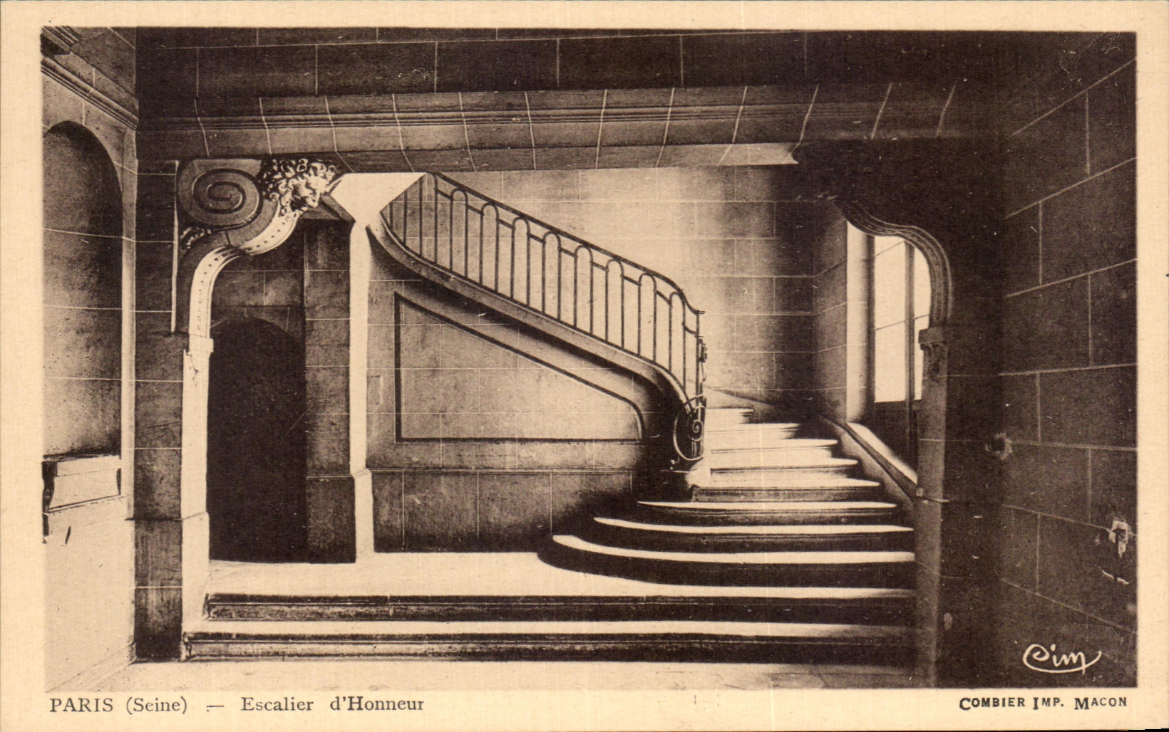 CPA Paris Escalier d'Honneur