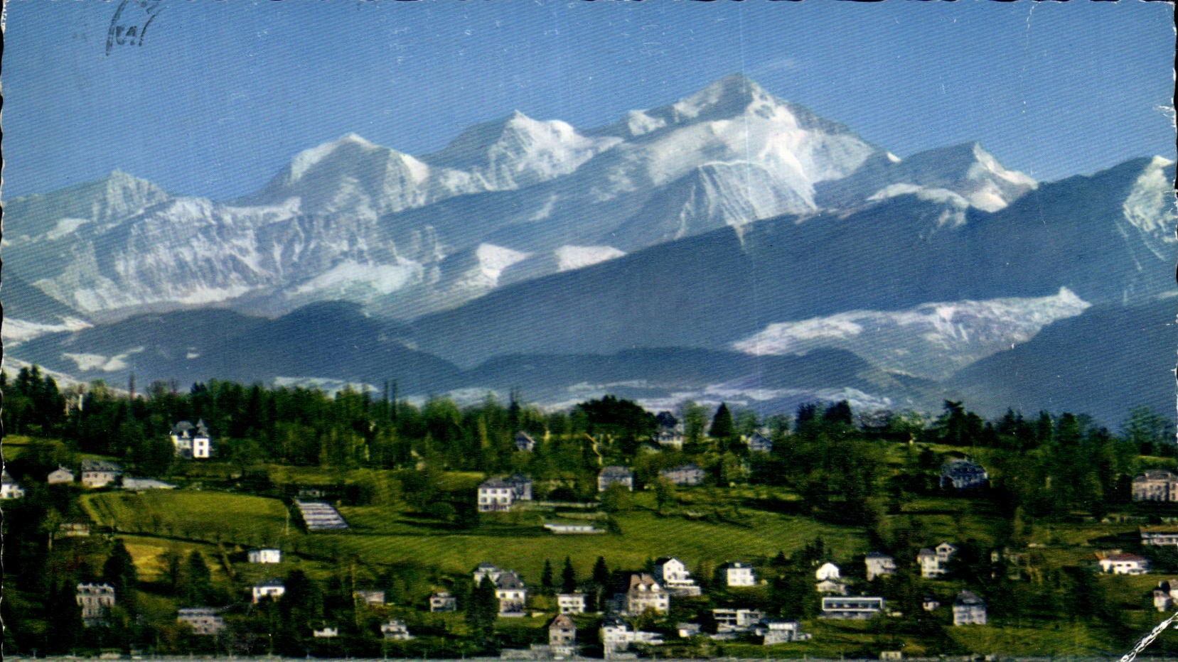 CPA Geneve Le Mont Blanc et le cote de Cologny