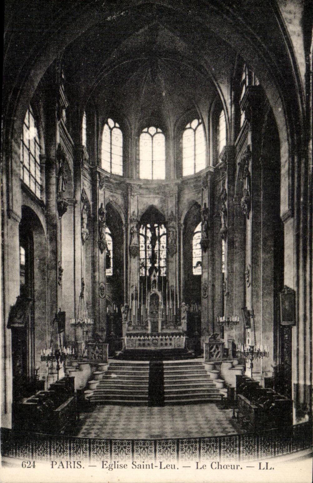 CPA Paris Eglise Saint Leu Le Choeur