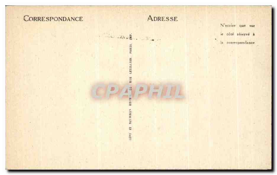 CPA Paris Eglise Saint Leu Le Choeur — Rückseite