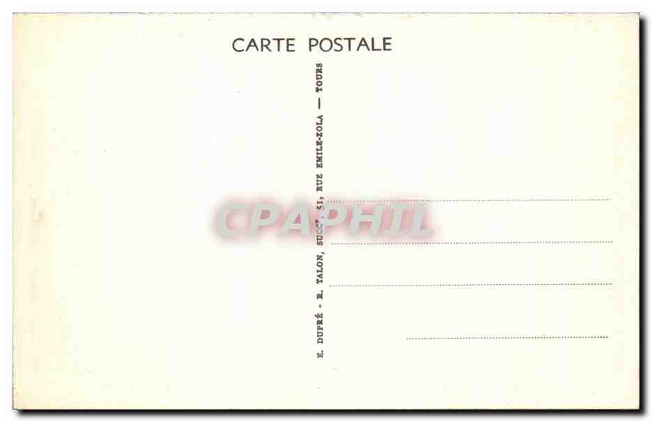 CPA Chinon Le Chateau Porte d'Entree — Rückseite