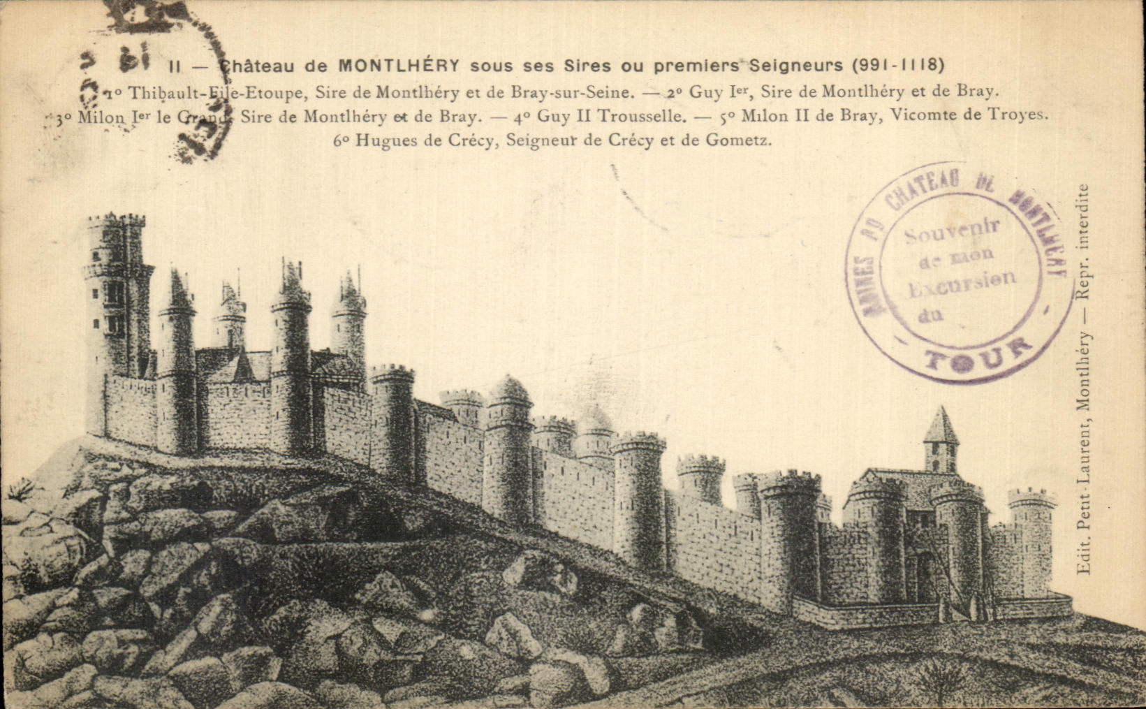 CPA Chateau de Montlhery sous ses Sires ou Premiers Seigneurs Thibault Eile Etoupe