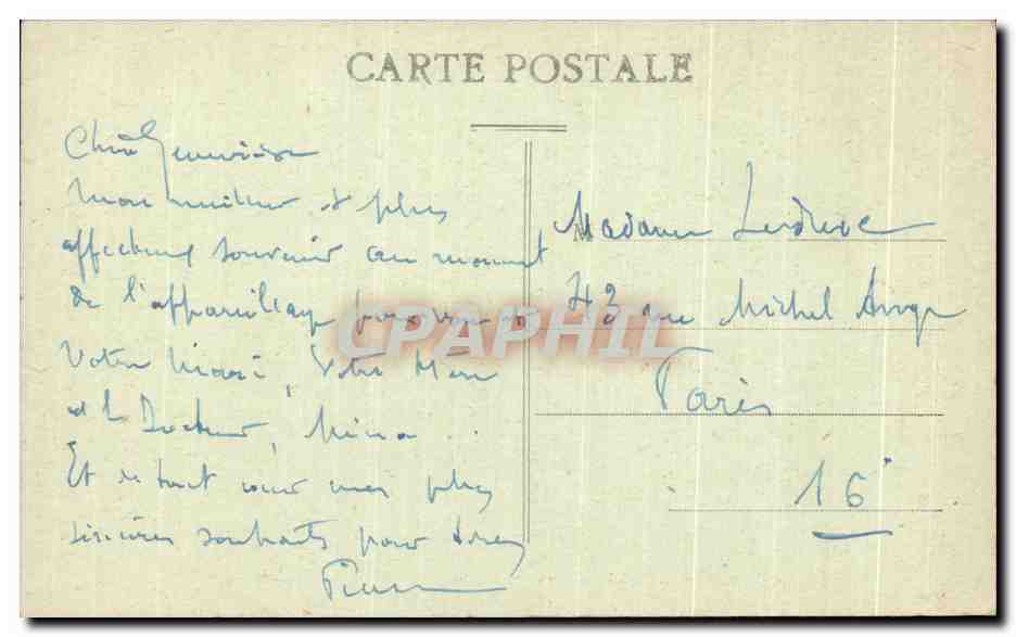CPA Marseille La Cathedrale et la Joliette — Verso