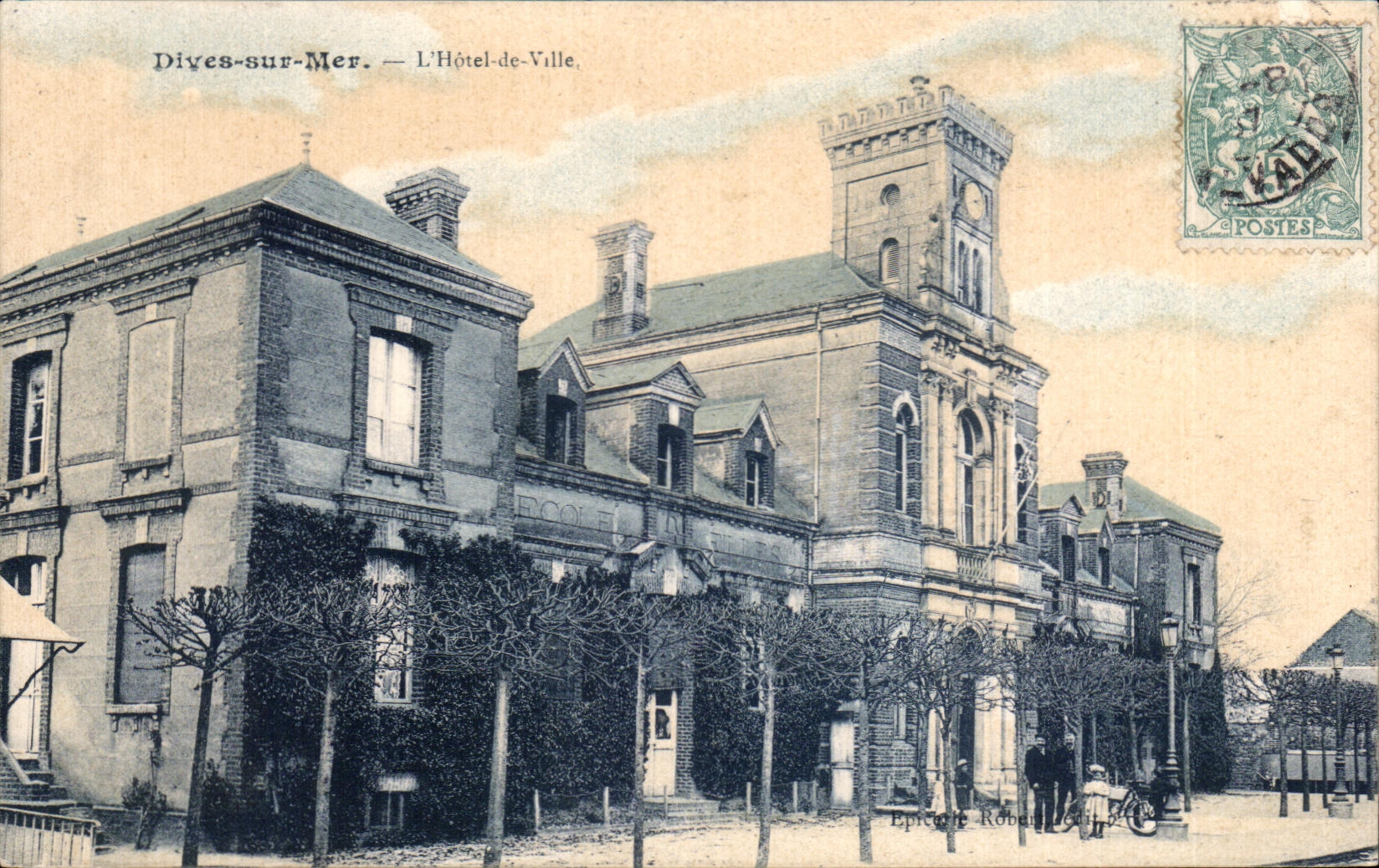 Divies-sur-Mer — L'Hôtel-de-Ville — Épreuve Robert