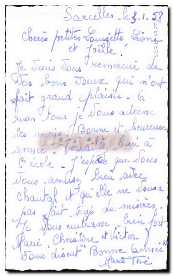 CPA Fantaisie Bonne Heureuse Anne — Rückseite