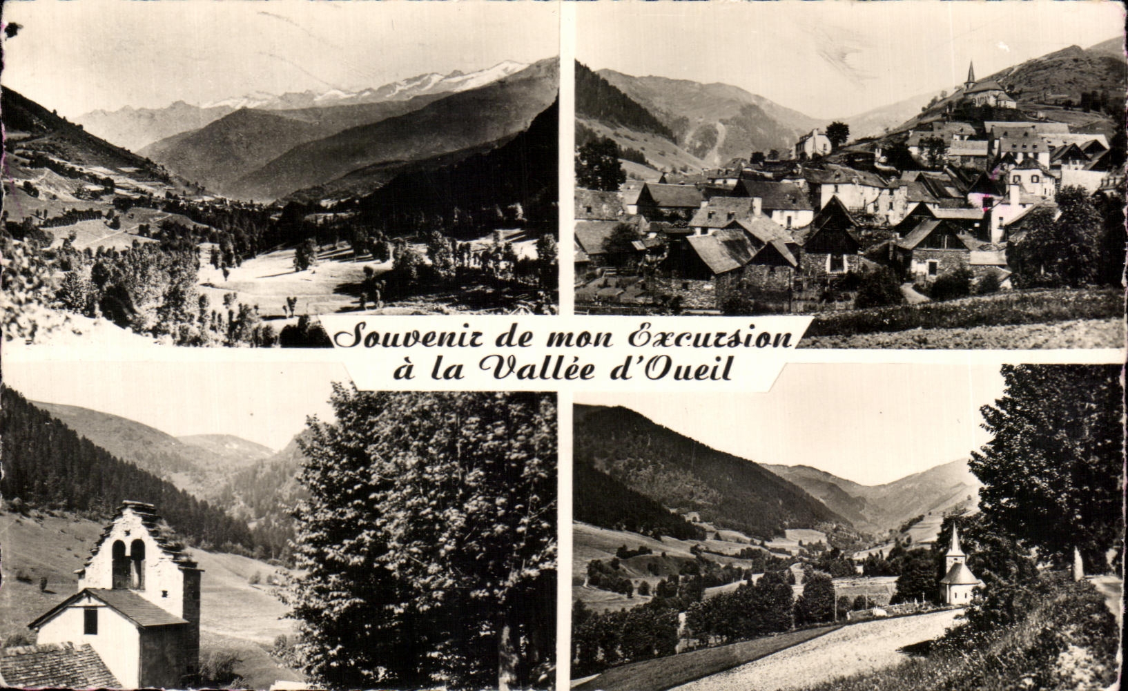 CPA Souvenir de mon Excursion a la Vallee d'Oueil