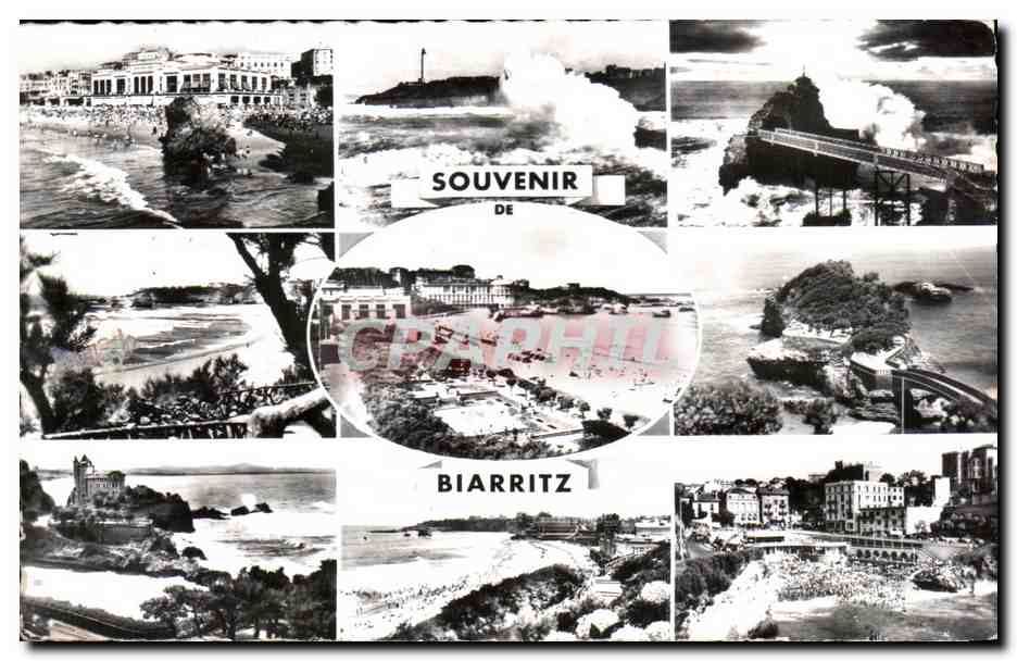 CPA Souvenir Biarritz