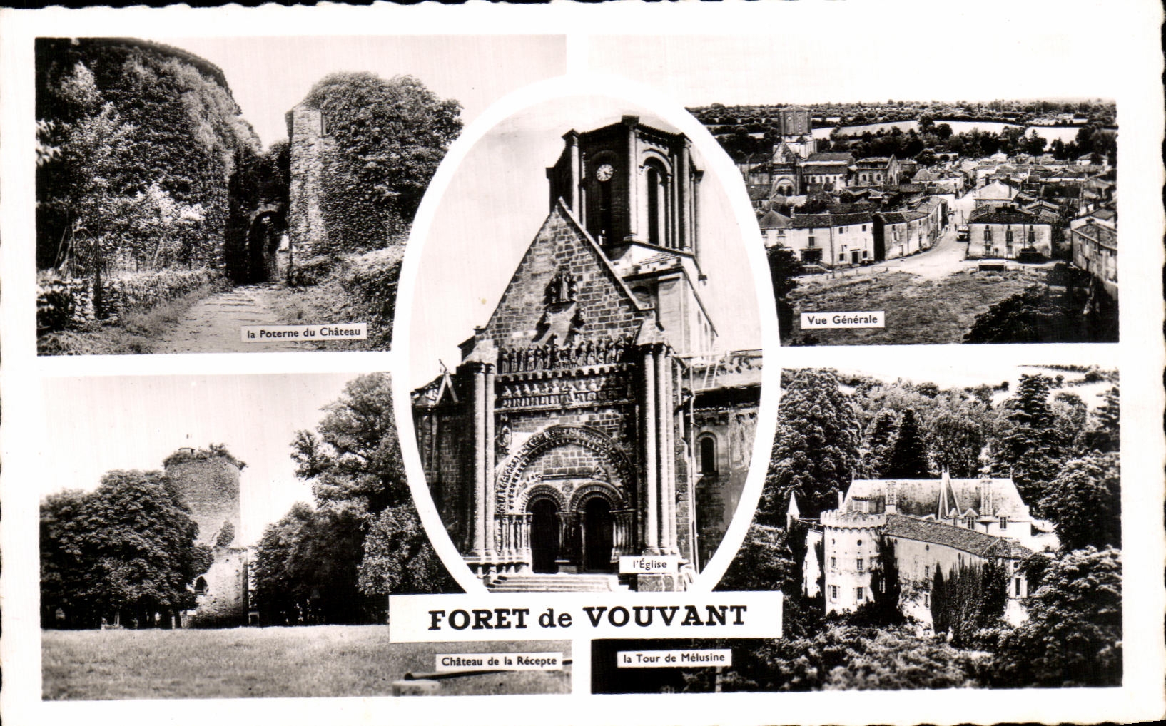 CPA Foret de Vouvant Chateau Melusine 