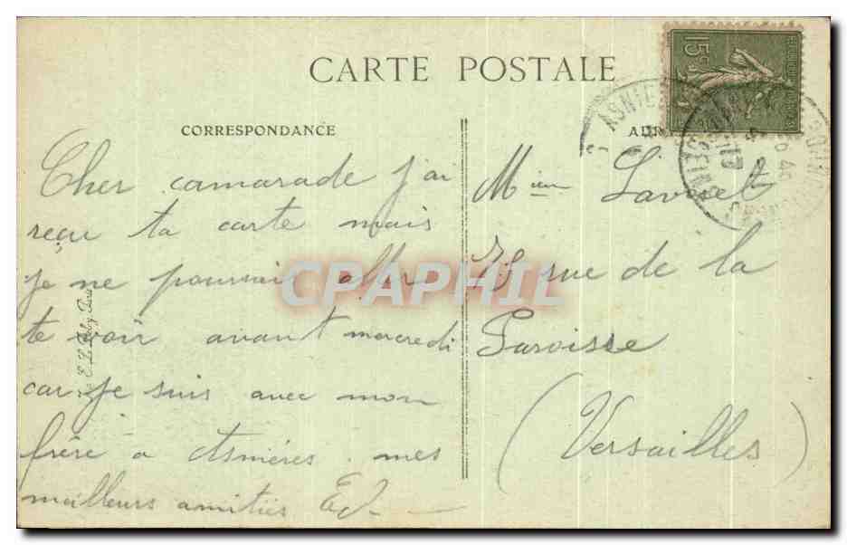 CPA Paris Grille du Parc Monceau — Rückseite
