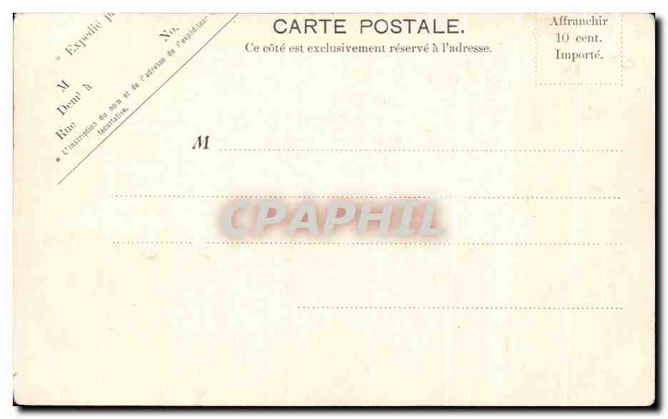 CPA Basilique du sacre Coeur Rue Lamack Paris Montmartre — Verso