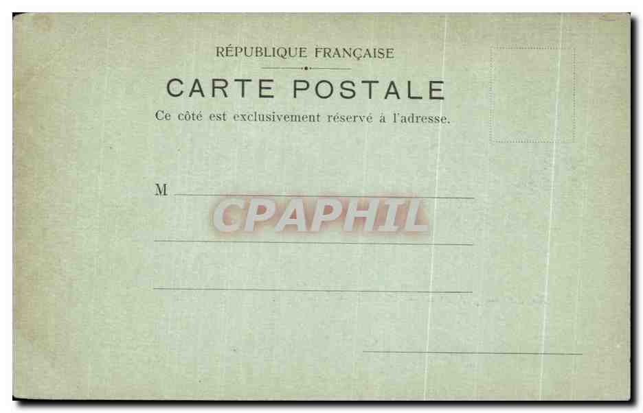 CPA Paris Madeleine — Verso