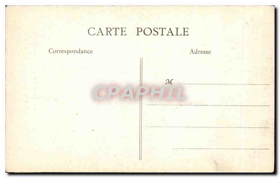 CPA Hotel Du Rhin King George's Restaurant Place Vendome Paris — Verso
