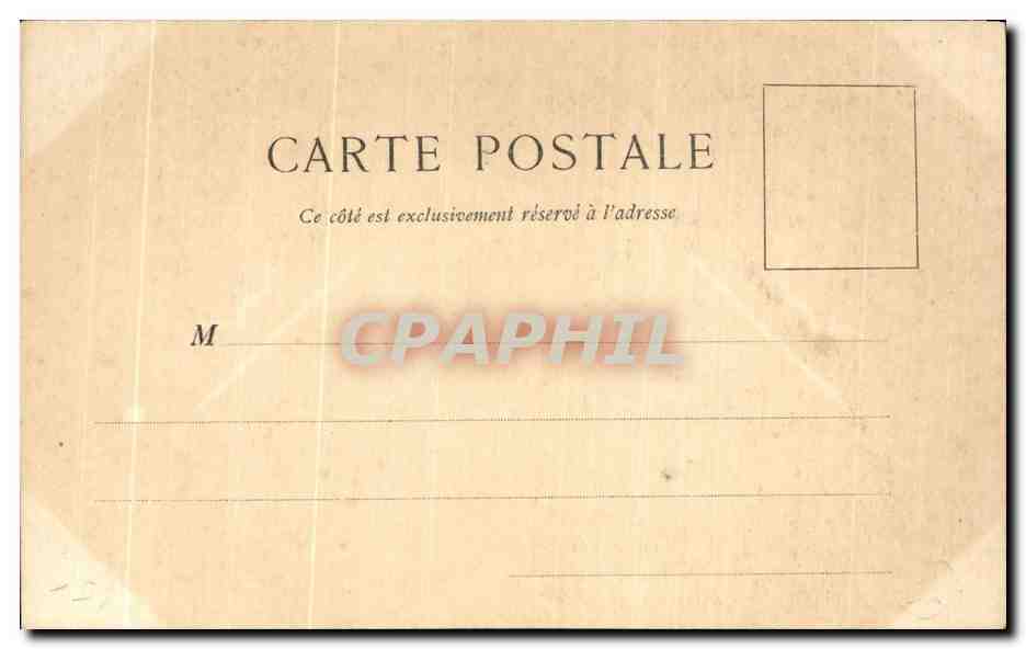 CPA Paris Jardin De l'Infante Monument De Raffet Par Fremiet (en face du Louvre) — Rückseite