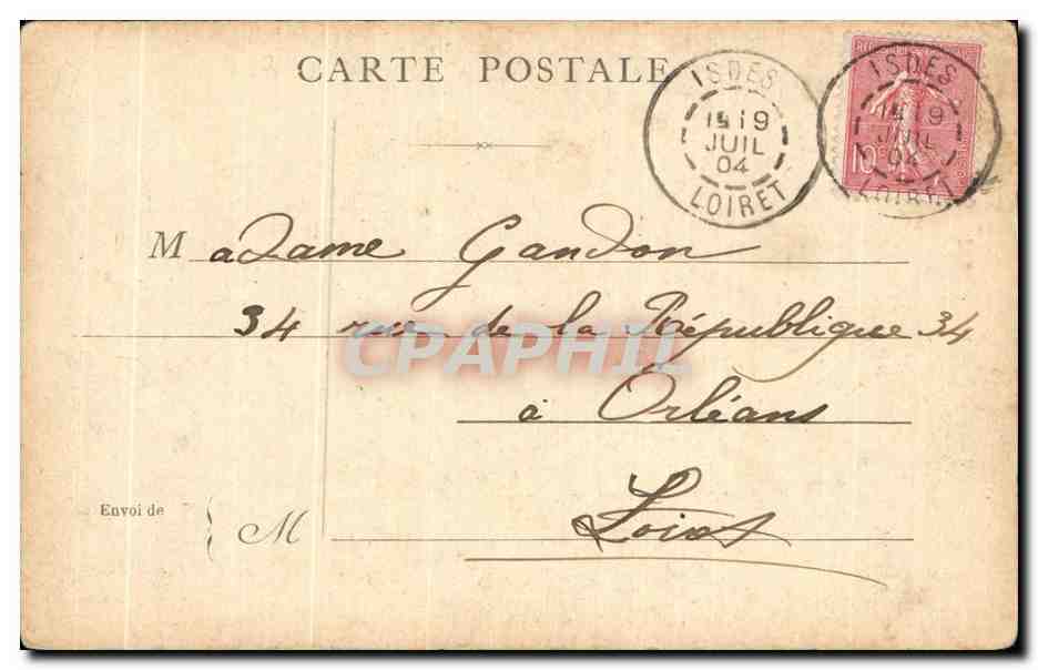 CPA Paris Louis Blanc — Rückseite