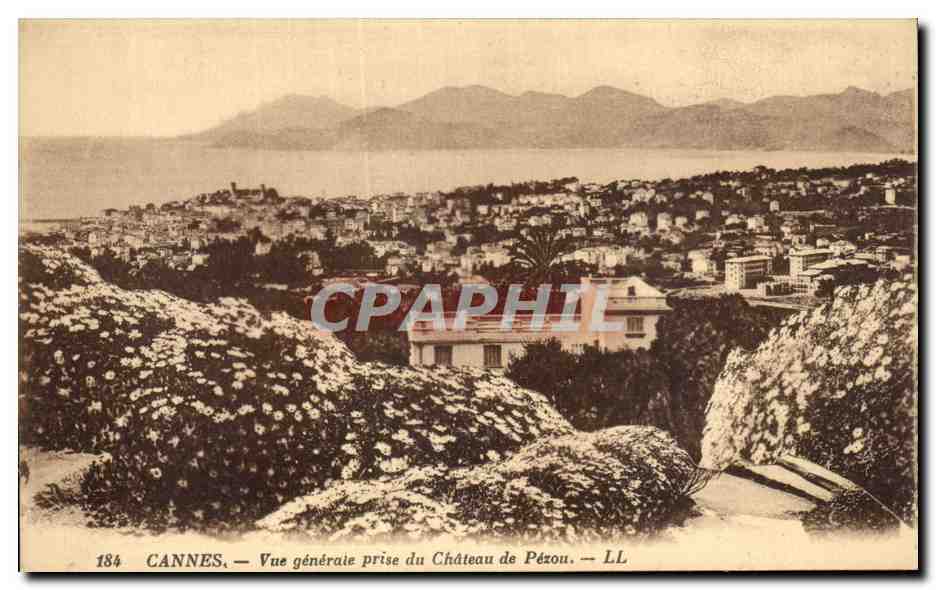 CPA Cannes Vue Generale Prise Du Chateu De Pezou