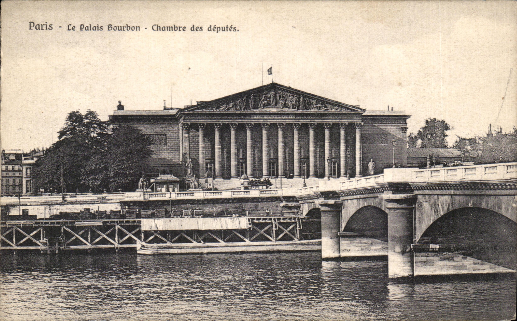 CPA Paris Le Palais Bourbon Chambre Des Deputes