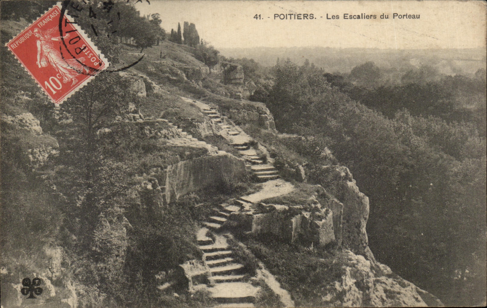Poitiers - Les Escaliers du Porteau — éditeur inconnu, n° 41