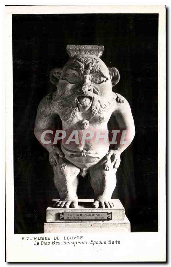 Le Dieu Bès - Séraperu - Époque Saïte — Musée du Louvre, série E.7